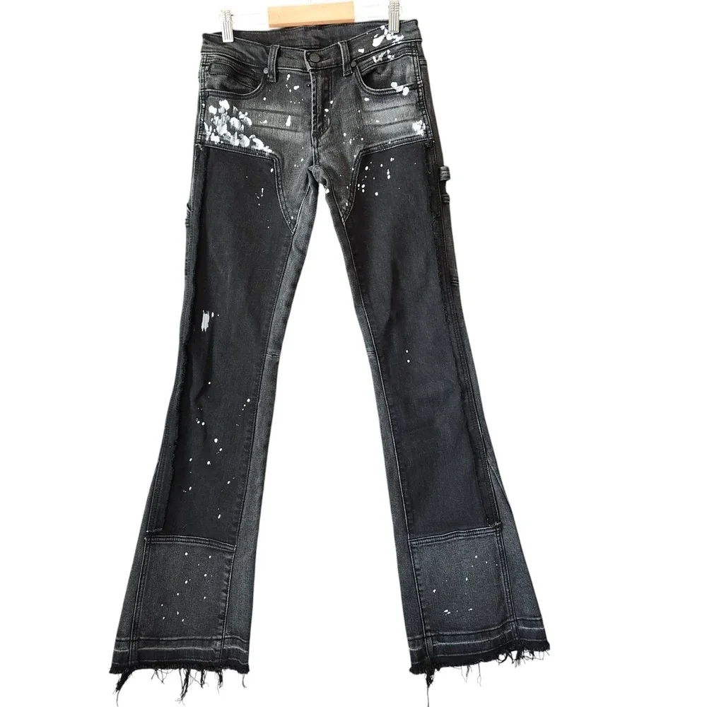 Rockstar Originals Flare Jeans Boys 14 Black‎ Streetwear Denim 27x33